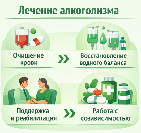 лечение алкоголизма в Байкальске этапы